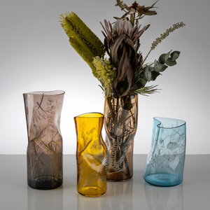 Botany Etched Vase | Handmade by Alexandra Hirst - CoCo Contemporary Connoisseur Gift Store