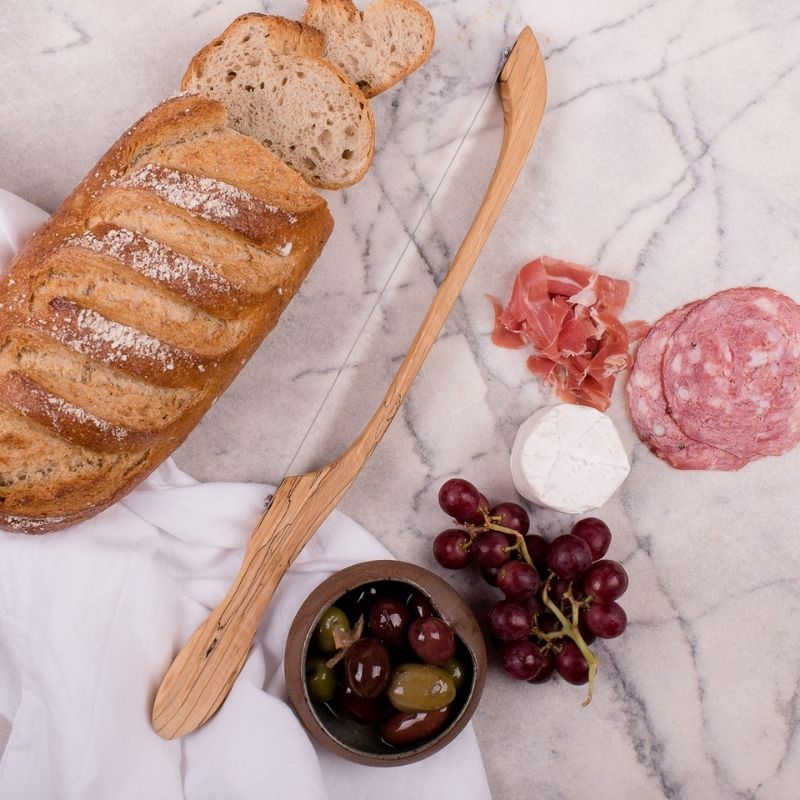 Aussie Hot Bread Knife - Living Edge Tasmanian Timber