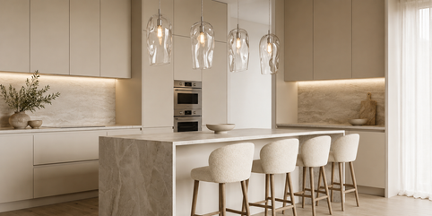 How Many Pendant Lights Over a Kitchen Island? A Designer’s Guide to 2, 3 or 4 Pendants