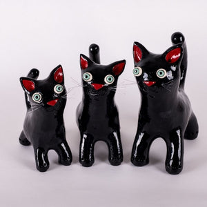 Ceramic Cat Sculpture | Handmade by Elodie Barker - CoCo Contemporary Connoisseur Gift Store