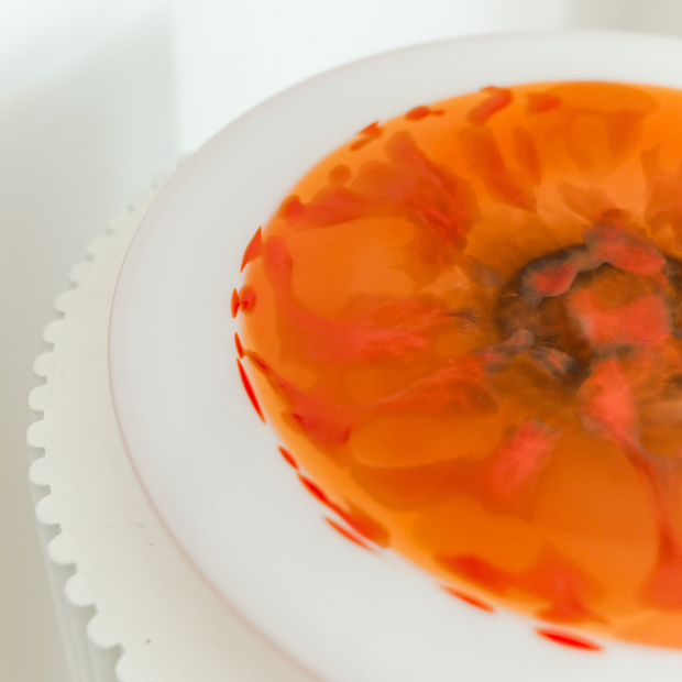 Platter | Orange and White | Handmade by Llewelyn Ash Contemporary Co Australian Made Gift Store