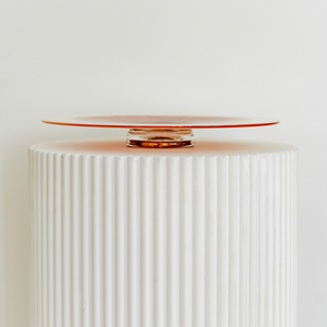Platter | Orange and White | Handmade by Llewelyn Ash DRAFT - Contemporary Co Australian Made Gift Store