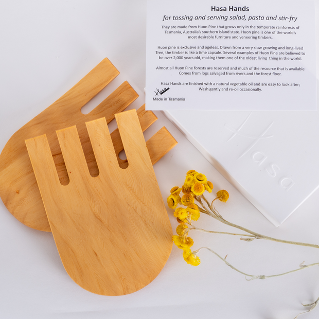The Original Huon Pine Salad Servers | HASA | Australian Made