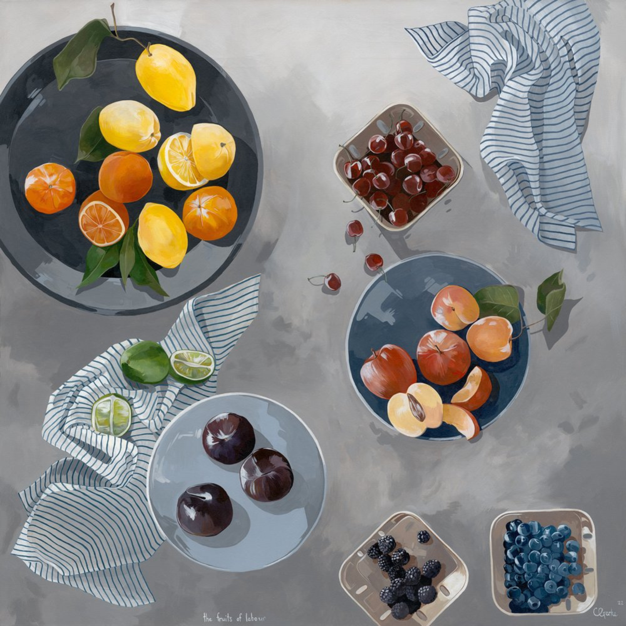 'The fruits of labour' | Australian Canvas Print - Contemporary Co Australian Made Gift Store