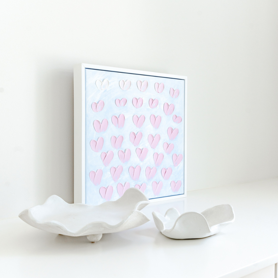 Stephanie Ockenden | Blue and Pink Hearts DRAFT - Contemporary Co Australian Made Gift Store