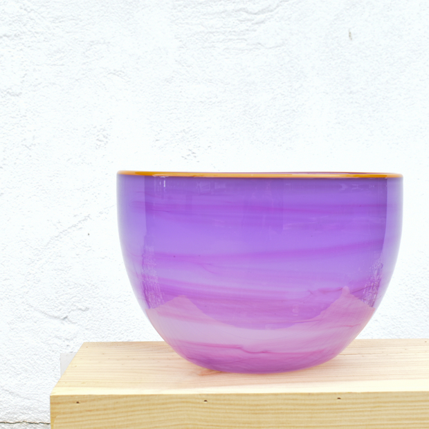 Royal Purple Sunset Glass Bowl | Australian Made by Llewelyn Ash