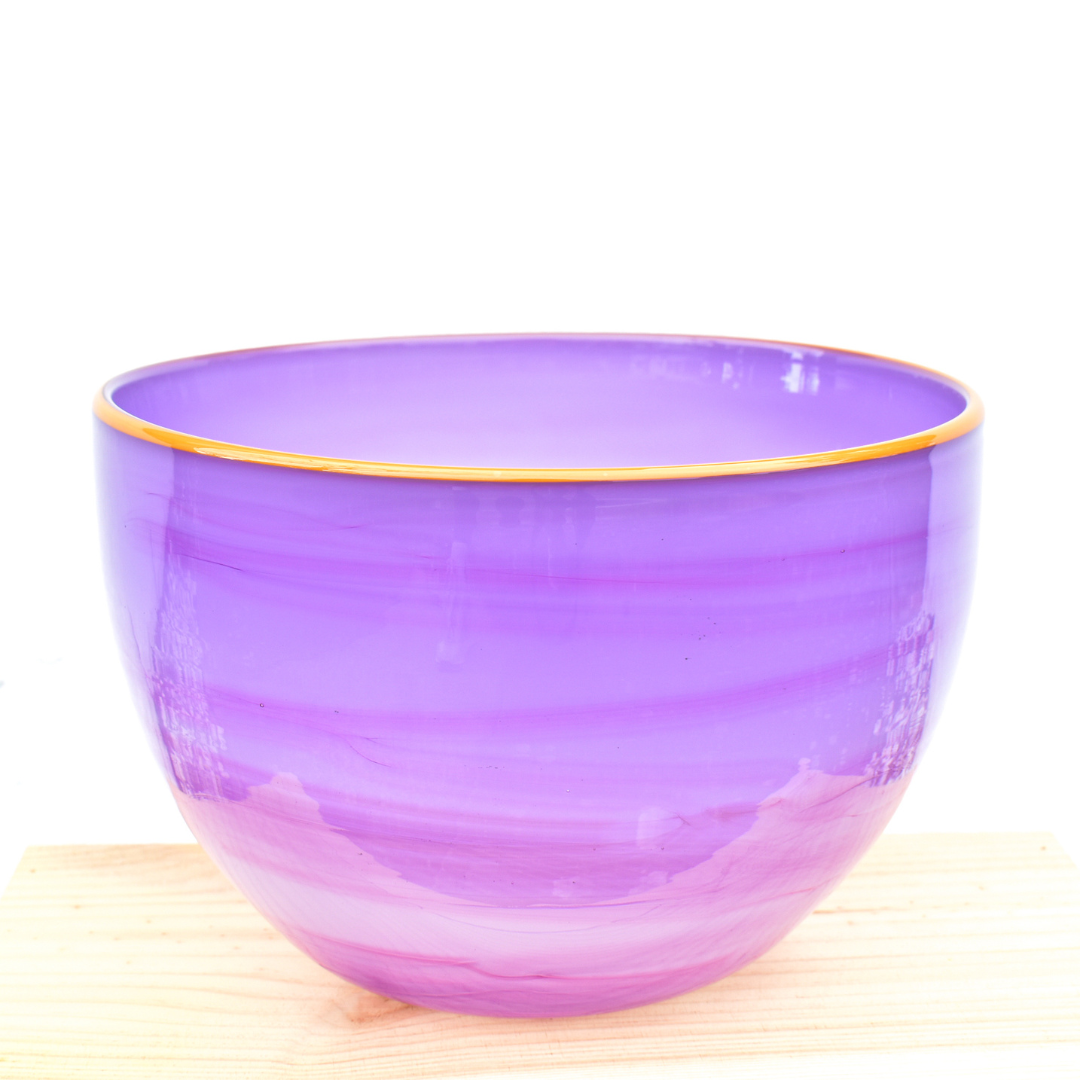 Royal Purple Sunset Glass Bowl | Australian Made by Llewelyn Ash