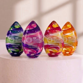 Flame Diamond Glass Corporate Award | Australian Made