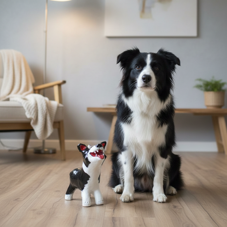 Custom Dog Sculpture by Elodie Barker