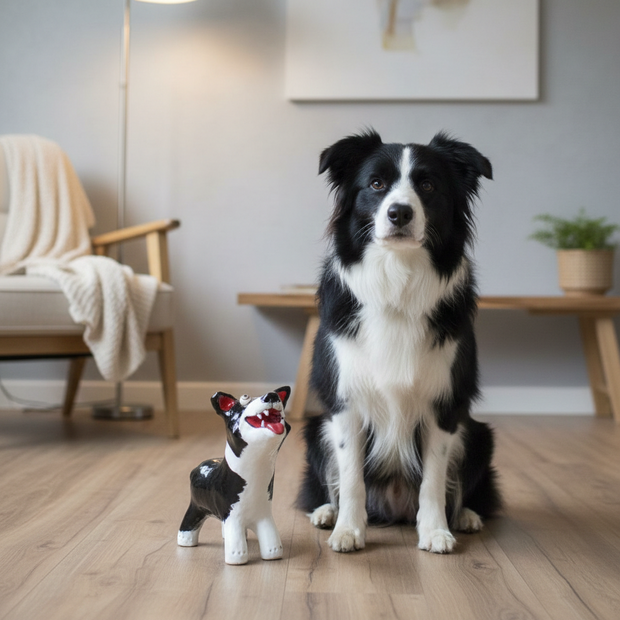 Custom Dog Sculpture by Elodie Barker