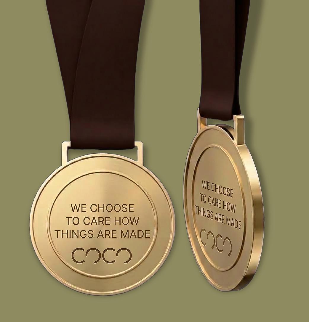 Custom South Australian made corporate medal with personalised lanyard and engraved reverse