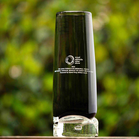 Ebb Tide handblown glass award by Llewelyn Ash Australian corporate gift service award glass sculpture