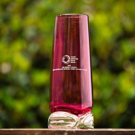 Ebb Tide handblown glass award by Llewelyn Ash Australian corporate gift service award glass sculpture