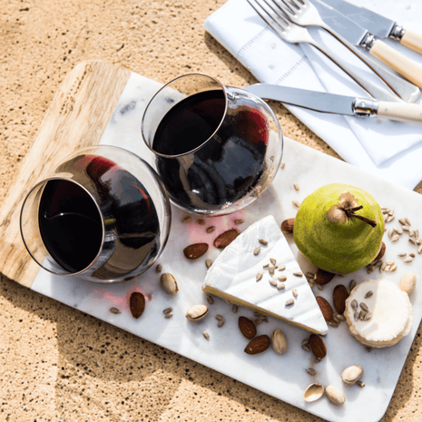 Kinetic Stemless Wine Glass Duo | Handmade by Emma Klau – Australian Made