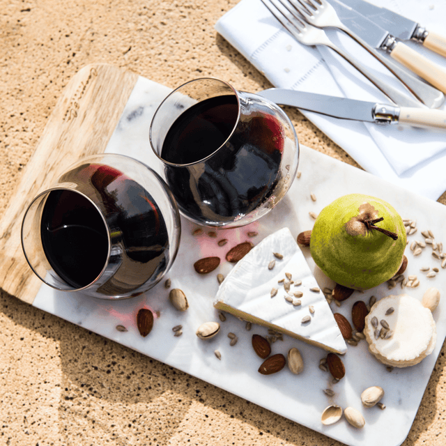 Kinetic Stemless Wine Glass Duo | Handmade by Emma Klau – Australian Made