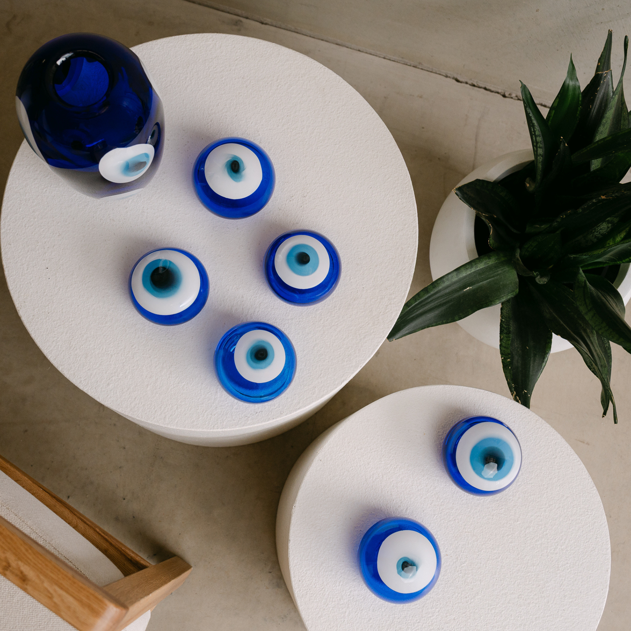 Eye Am Evil Eye Glass Orbs — Handblown Protection Symbol | Contemporary Co