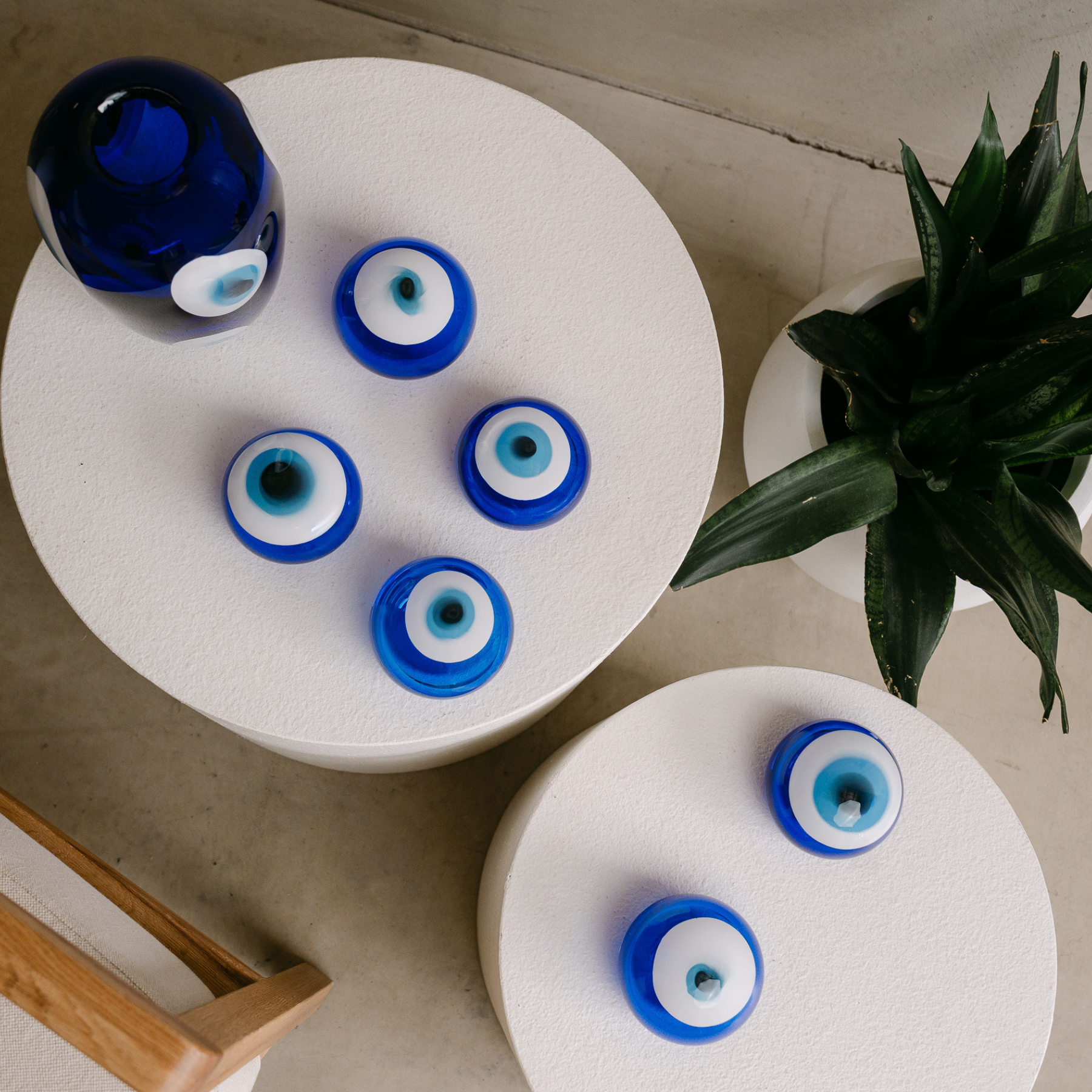 Eye Am Evil Eye Glass Orbs — Handblown Protection Symbol | Contemporary Co