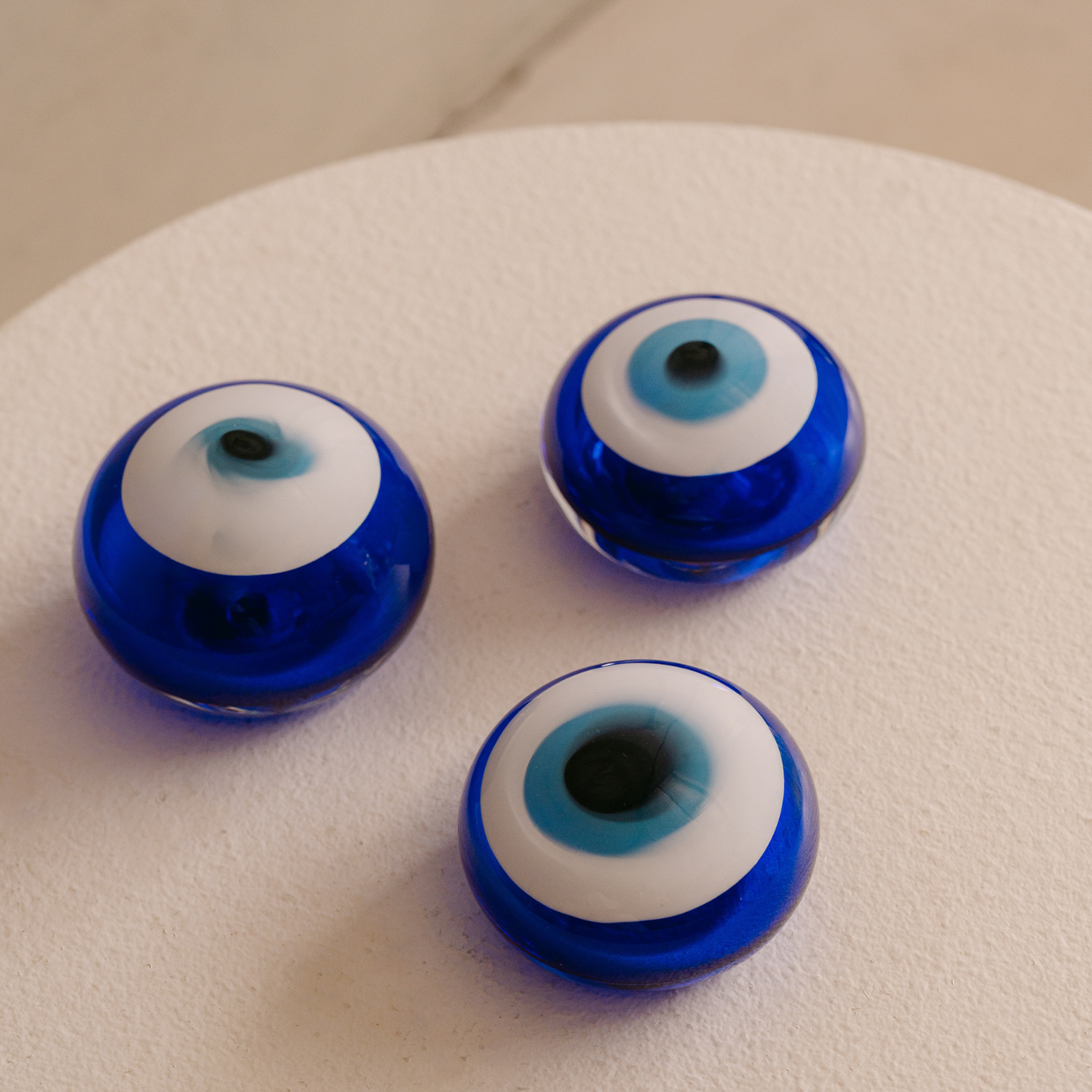 Eye Am Evil Eye Glass Orbs — Handblown Protection Symbol | Contemporar ...
