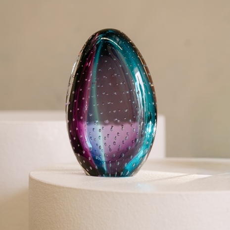 Custom Glass Corporate Awards Australia | Flame Bubble Award