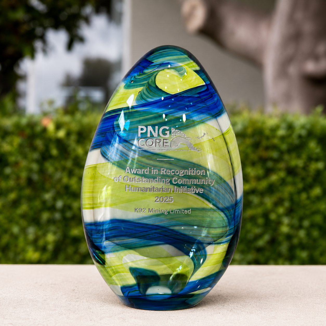 Flame Diamond Glass Corporate Award | Australian Made
