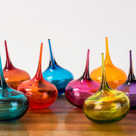 Australian Made glass trophy with wooden base – bespoke corporate award