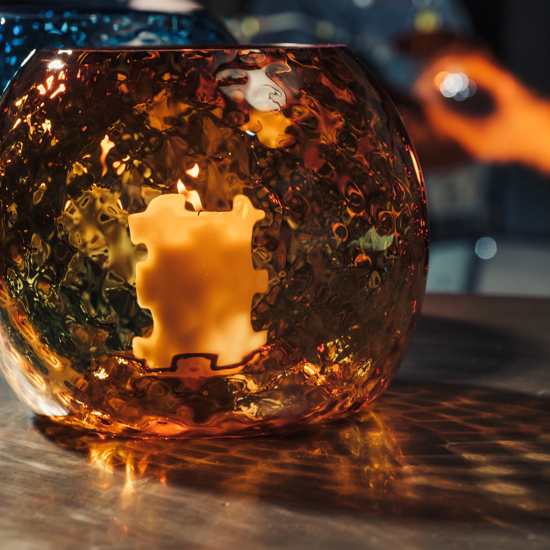 The Light of Hope Handblown Glass Candela | Llewelyn Ash
