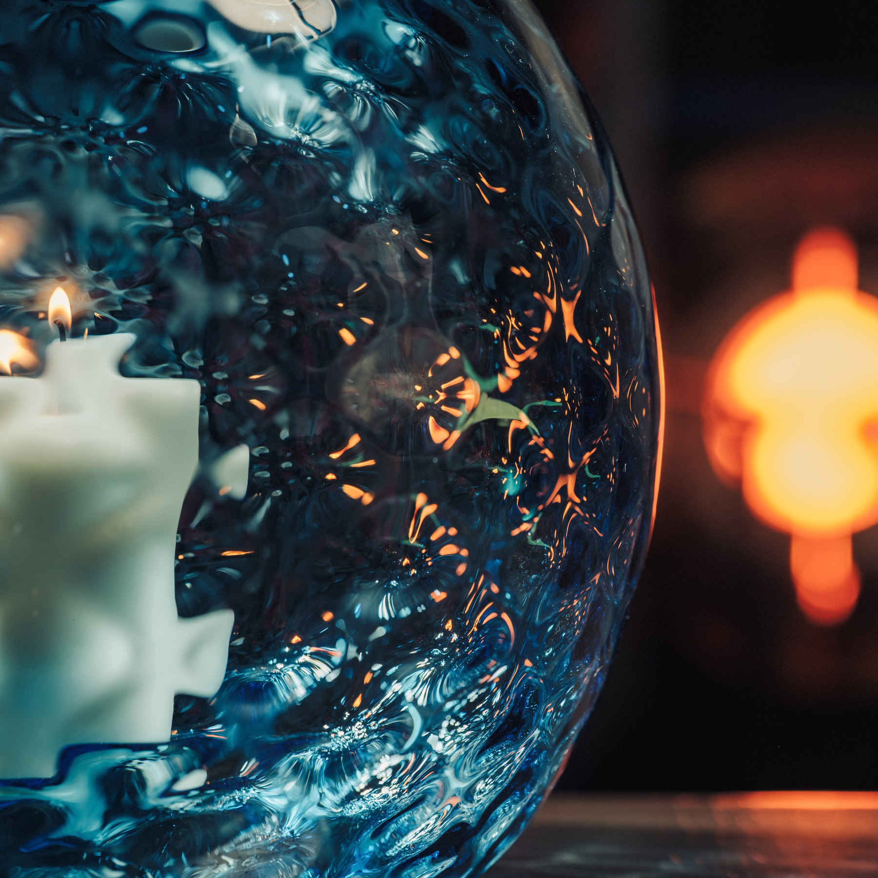 The Light of Hope Handblown Glass Candela | Llewelyn Ash