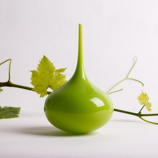 Lucky Drops Opaque Lime Green Paperweight Collection | Handmade by Llewelyn Ash - Coffe Table Art 