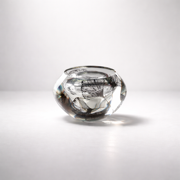 Ginkgo Biloba 4 – Hand Blown Glass Sculpture by Nicole Ayliffe