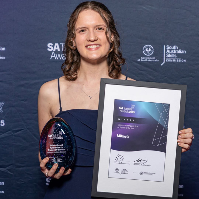 Australian-made corporate award with custom engraving