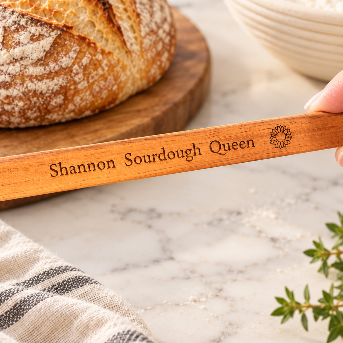 Original Fiddle Bow Bread Knife – Handmade in Tasmania since 1999