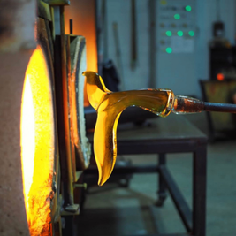 Whale Tail – Hand-blown Glass Sculpture by Llewelyn Ash