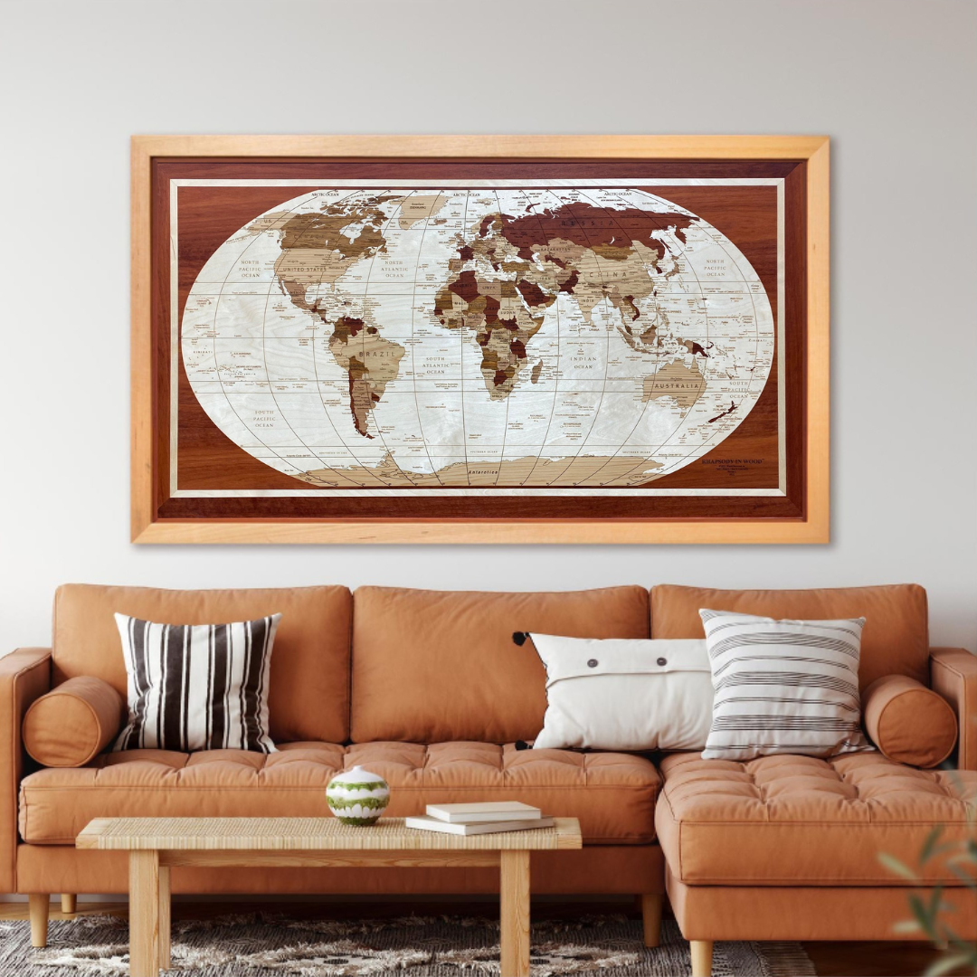 Wooden World Map Collection | Australian Made - Contemporary Co Australian Made Gift Store