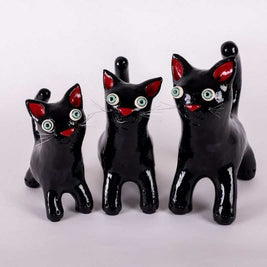 ceramic cat art handmade