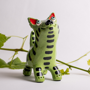 Green Ceramic Dog Art | Handmade by Elodie Barker | Australian Made - CoCo Contemporary Connoisseur Gift Store