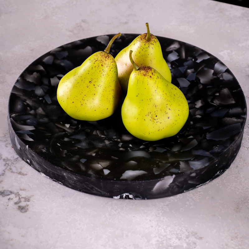 Black + White Platter | Bio Resin | BRRG Designs by Rebecca Hartman Kearns - Contemporary Co Australian Made Gift Store