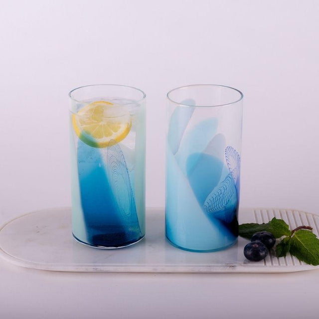 Cool Blue Tumbler Set | Handmade By Nicole Ayliffe - CoCo Contemporary Connoisseur Gift Store