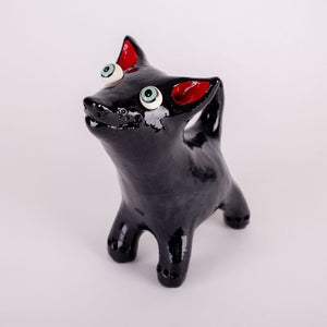 Black Ceramic Dog Art | Handmade by Elodie Barker | Australian Made - CoCo Contemporary Connoisseur Gift Store