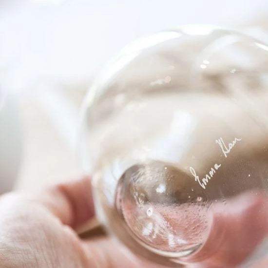 wine decanter with engraving