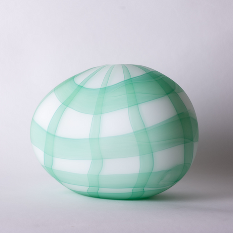 Green Glass Gingham Festive Series – Christmas décor handmade by Bailey Donovan | CoCo Contemporary Connoisseur Gift Store