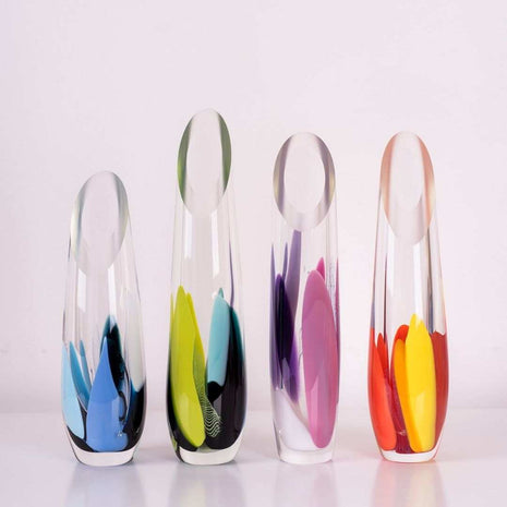 Colourful Glass Posy Collection | Vase and Paperweight | Australian Made By Nicole Ayliffe - CoCo Contemporary Connoisseur Gift Store