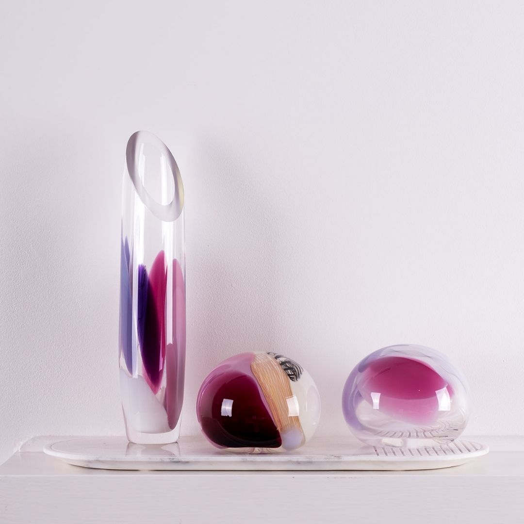 Colourful Glass Posy Collection | Vase and Paperweight | Australian Made By Nicole Ayliffe - CoCo Contemporary Connoisseur Gift Store