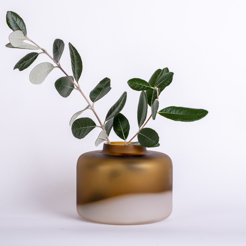 Haze Squat Vase | Handmade by Rebecca Hartman Kearns - CoCo Contemporary Connoisseur Gift Store