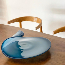 glass serving platter australian made