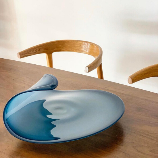 glass serving platter australian made