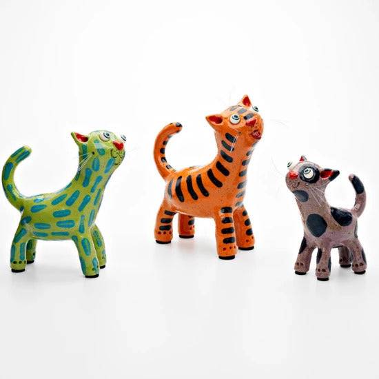 ceramic cat art handmade