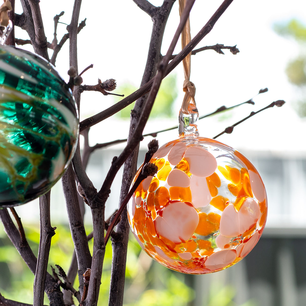 Christmas Glass Bauble In Blown Glass | By Nicole Ayliffe - Contemporary Co Australian Made Gift Store