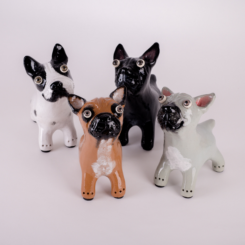 French Bull Dog Art | Frenchie | Made by Elodie Barker - CoCo Contemporary Connoisseur Gift Store