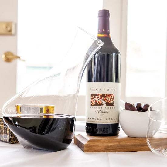 Hand-blown glass Kinetic wine decanter – Australian Made by Emma Klau rockford wine 