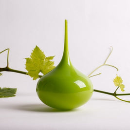 Handblown opaque glass Lucky Drop paperweight – Australian made glass award and corporate gift by Llewelyn Ash